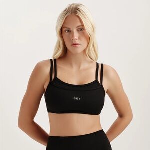SET Active Formcloud Cloud Training Bra Black Sports Bra